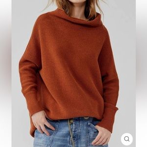 Free People | Ottoman Slouchy Cowl Neck Tunic in Sienna